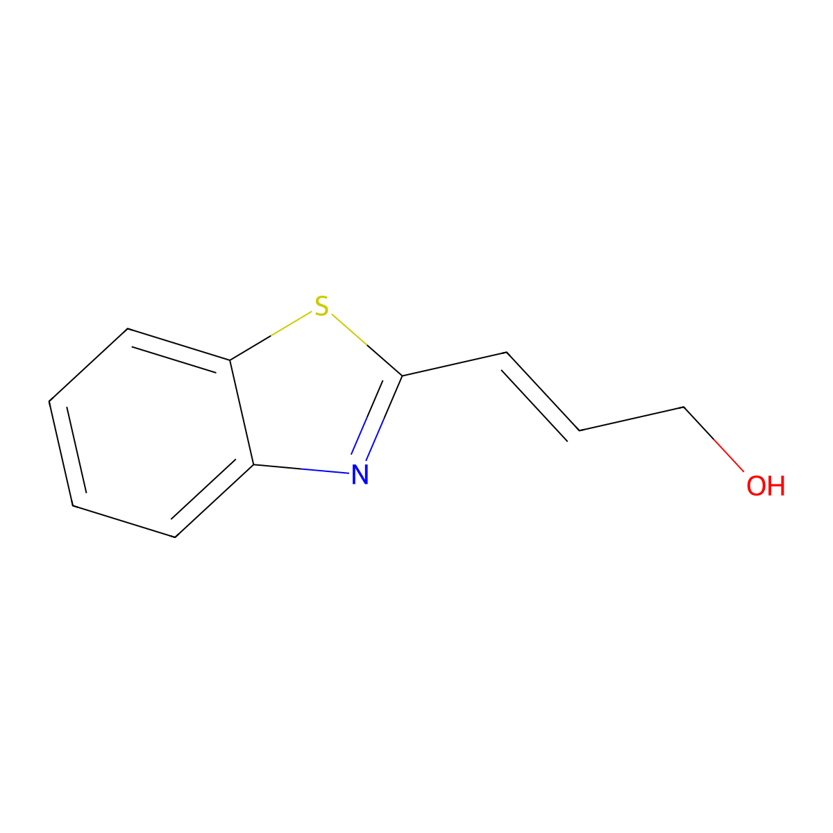 3-(1,3-Benzothiazol-2-yl)prop-2-en-1-ol molecular structure, CAS 2229650-05-7