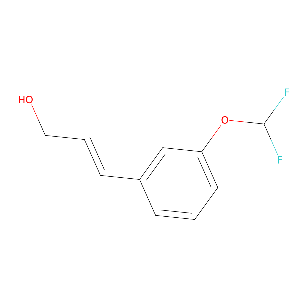 3-[3-(Difluoromethoxy)phenyl]prop-2-en-1-ol molecular structure, CAS 2229652-32-6