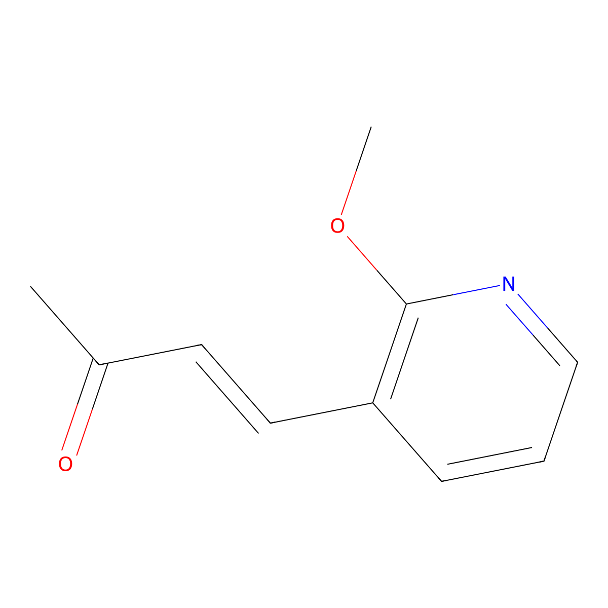 4-(2-Methoxypyridin-3-yl)but-3-en-2-one molecular structure, CAS 2229654-37-7