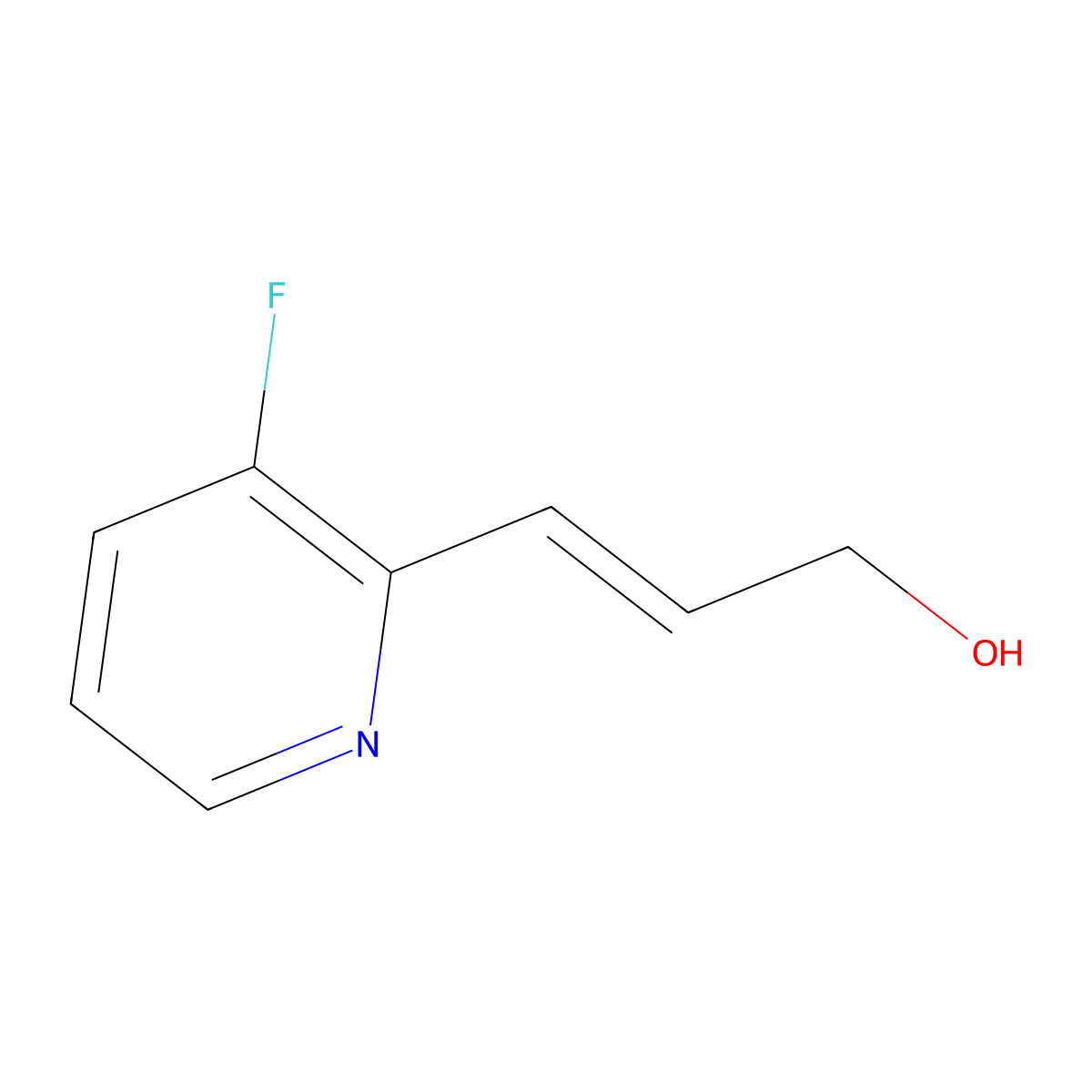 3-(3-Fluoropyridin-2-yl)prop-2-en-1-ol molecular structure, CAS 2229654-42-4