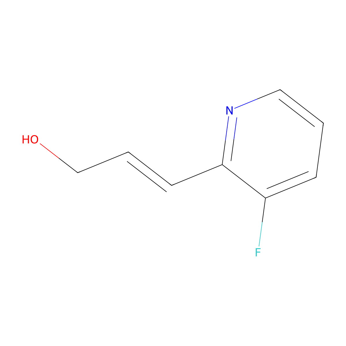 3-(3-Fluoropyridin-2-yl)prop-2-en-1-ol molecular structure, CAS 2229654-42-4