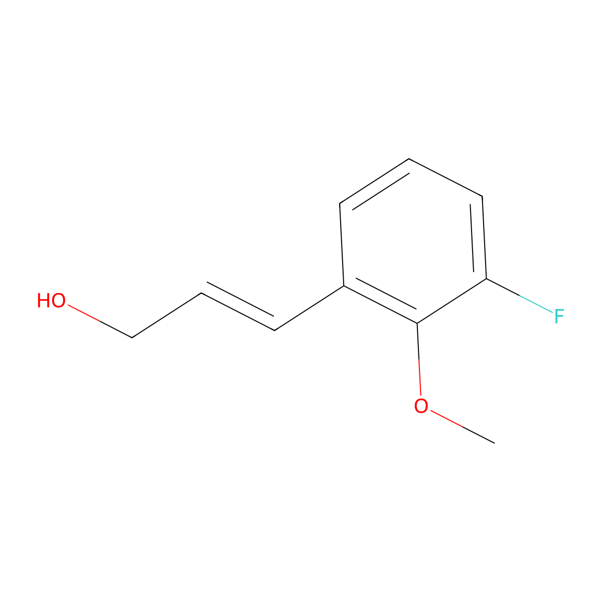 3-(3-Fluoro-2-methoxyphenyl)prop-2-en-1-ol molecular structure, CAS 2229654-82-2