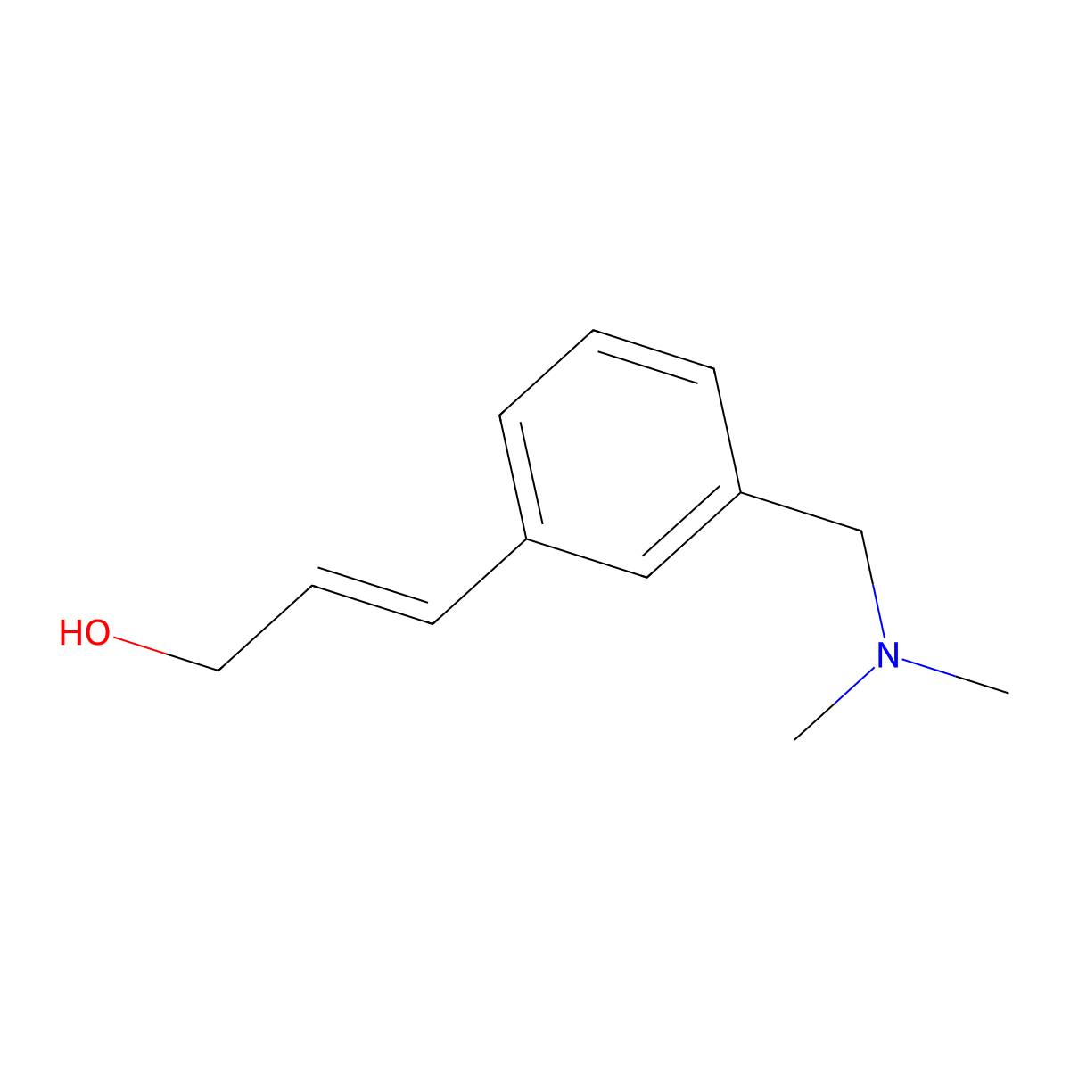 3-{3-[(Dimethylamino)methyl]phenyl}prop-2-en-1-ol molecular structure, CAS 2229654-83-3