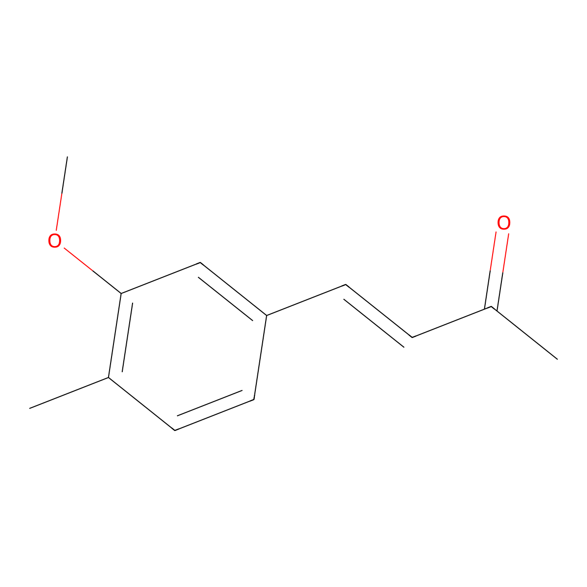 4-(3-Methoxy-4-methylphenyl)but-3-en-2-one molecular structure, CAS 2229655-59-6