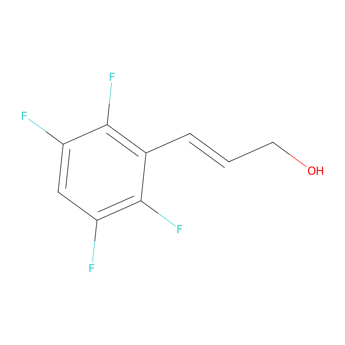 3-(2,3,5,6-Tetrafluorophenyl)prop-2-en-1-ol molecular structure, CAS 2229655-72-3