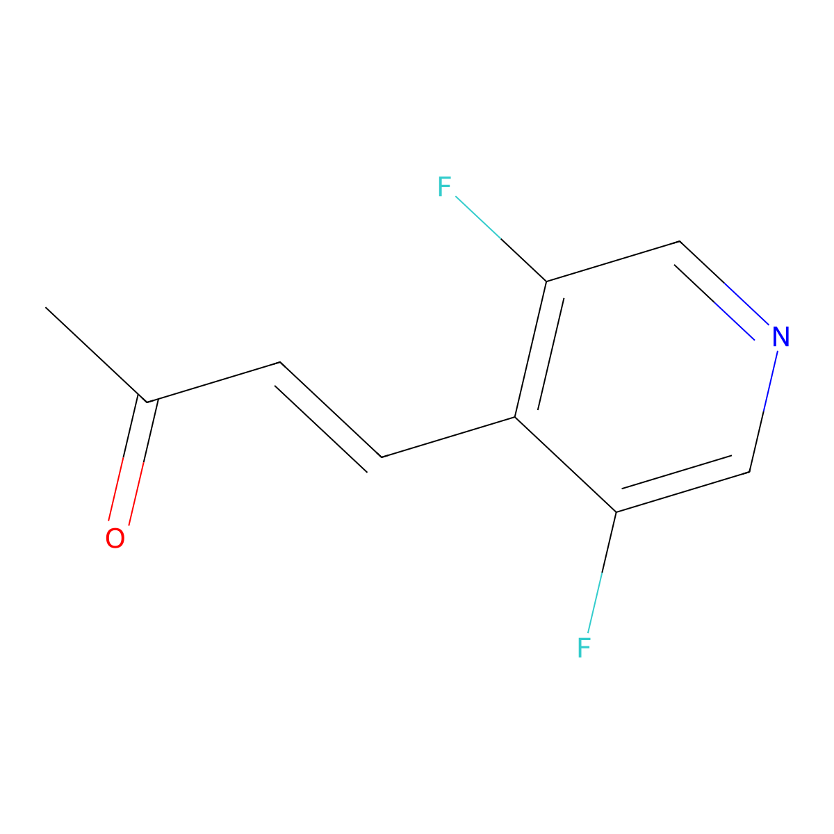 4-(3,5-Difluoropyridin-4-yl)but-3-en-2-one molecular structure, CAS 2229656-24-8