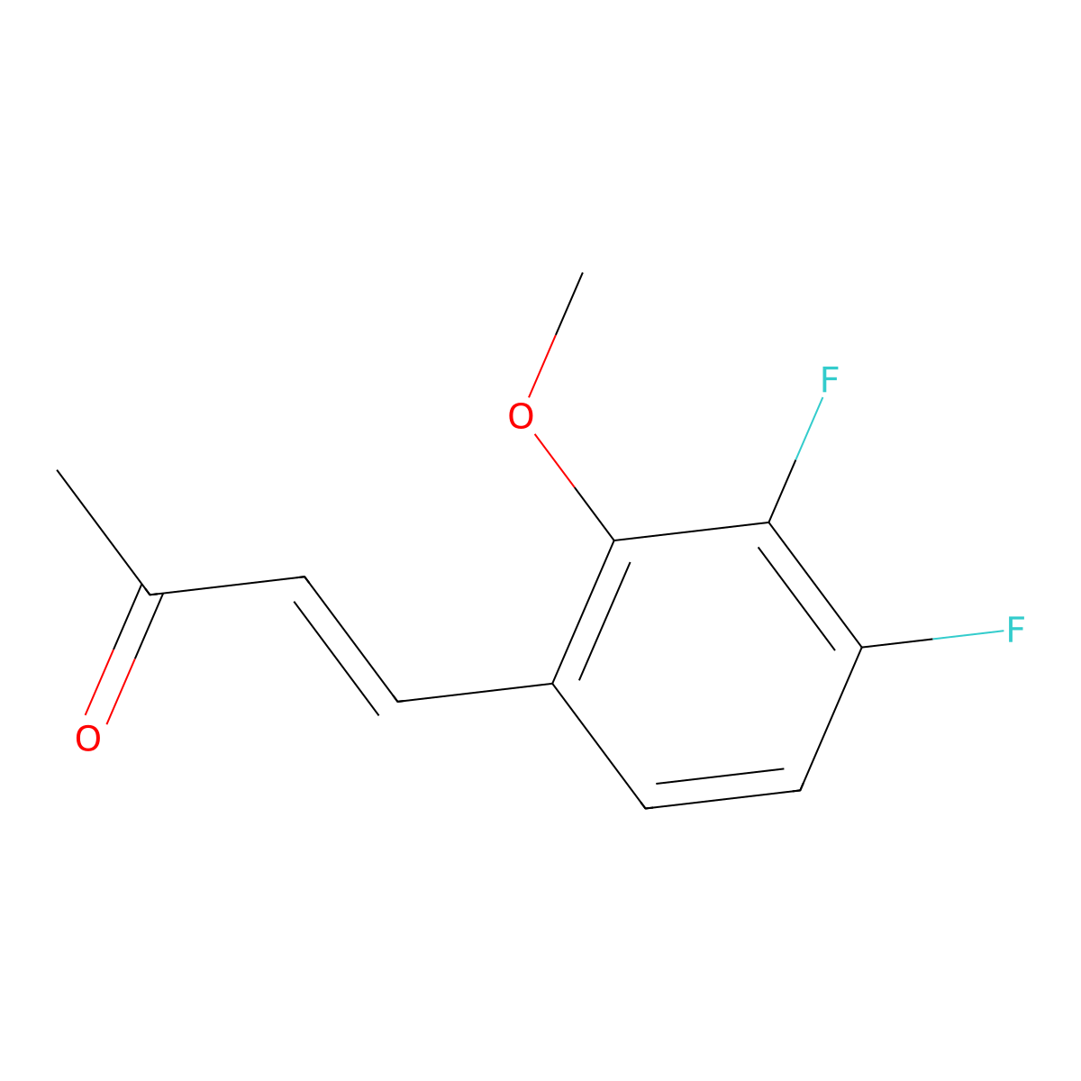 4-(3,4-Difluoro-2-methoxyphenyl)but-3-en-2-one molecular structure, CAS 2229657-14-9