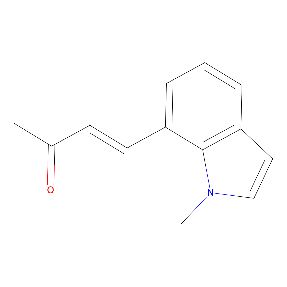 4-(1-methyl-1H-indol-7-yl)but-3-en-2-one molecular structure, CAS 2229658-22-2