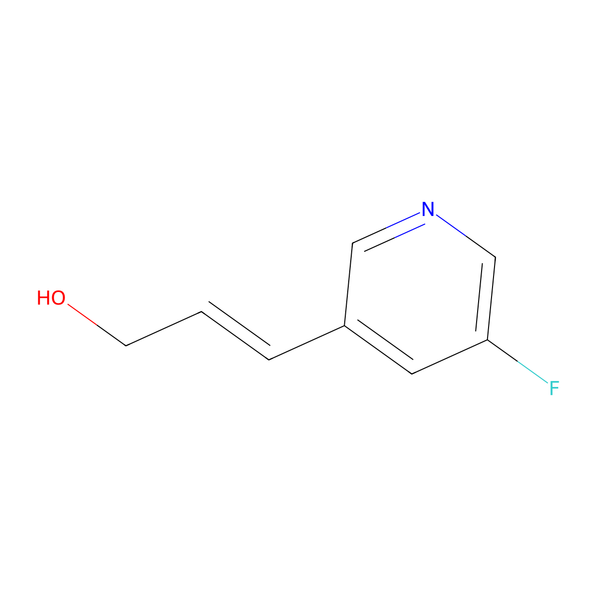 3-(5-Fluoropyridin-3-yl)prop-2-en-1-ol molecular structure, CAS 2229658-73-3