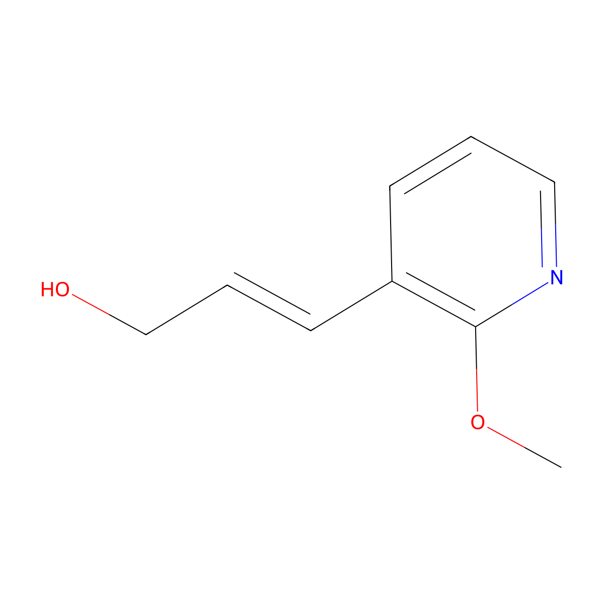 3-(2-Methoxypyridin-3-yl)prop-2-en-1-ol molecular structure, CAS 2229659-42-9