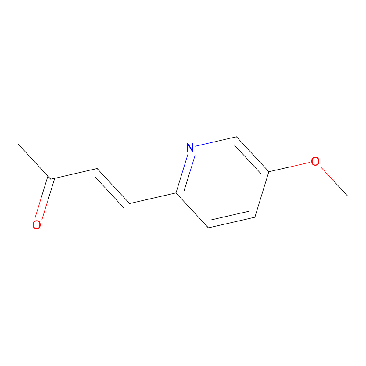 4-(5-Methoxypyridin-2-yl)but-3-en-2-one molecular structure, CAS 2229660-09-5