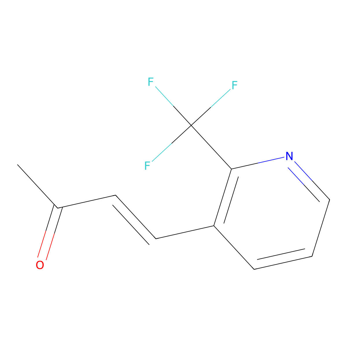 4-[2-(Trifluoromethyl)pyridin-3-yl]but-3-en-2-one molecular structure, CAS 2229662-56-8