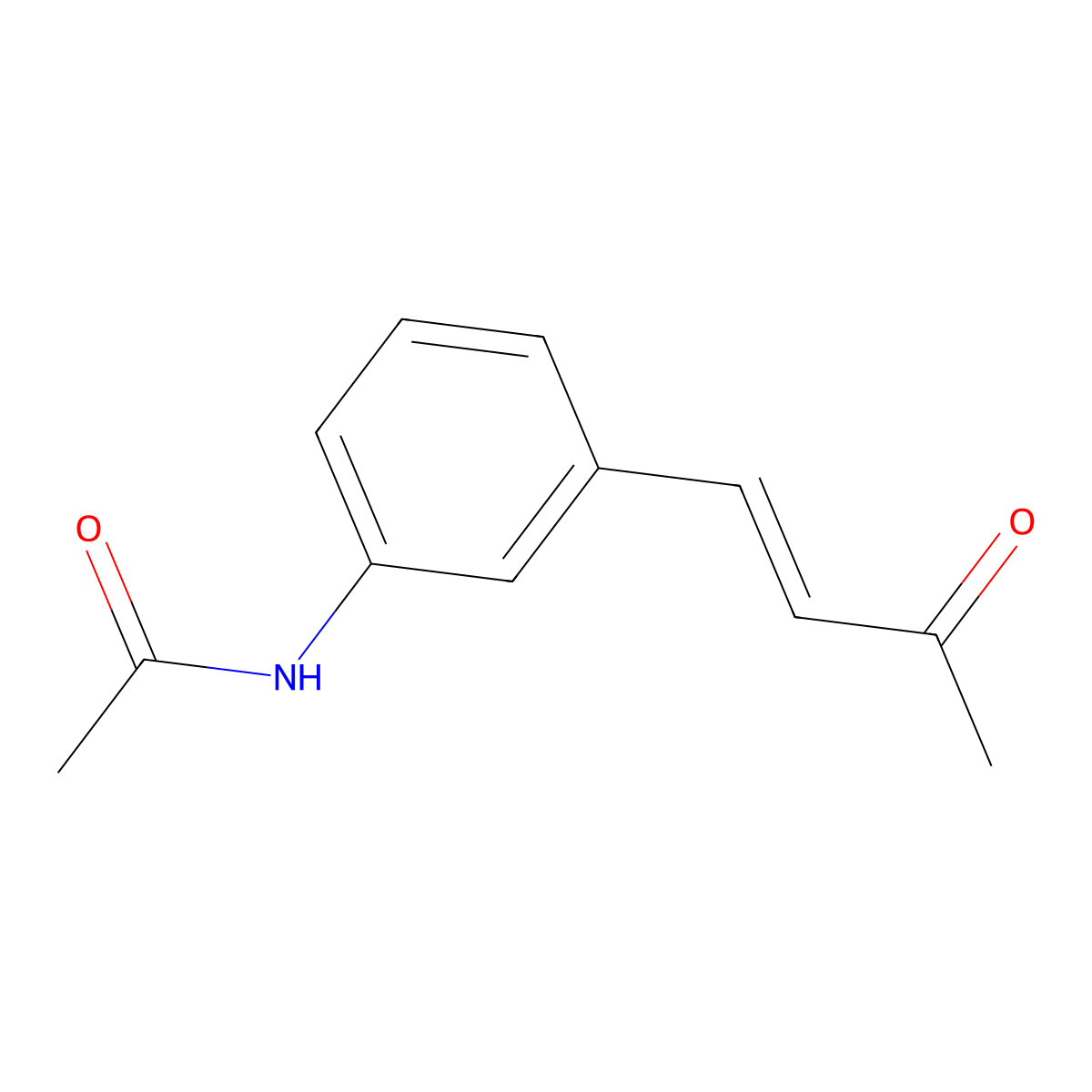 N-[3-(3-oxobut-1-en-1-yl)phenyl]acetamide molecular structure, CAS 2229664-04-2