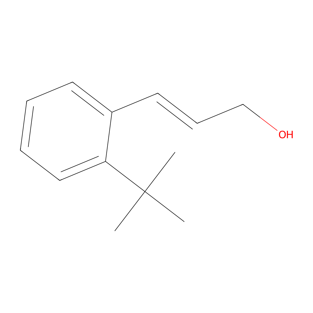 3-(2-Tert-butylphenyl)prop-2-en-1-ol molecular structure, CAS 2229664-43-9