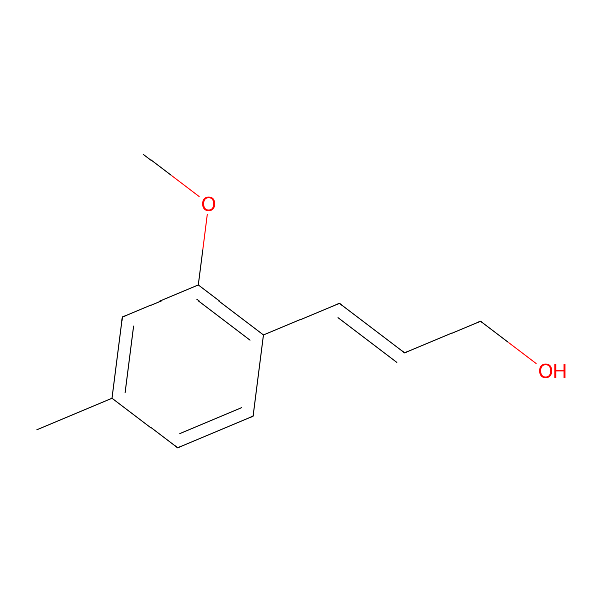 3-(2-Methoxy-4-methylphenyl)prop-2-en-1-ol molecular structure, CAS 2229664-62-2