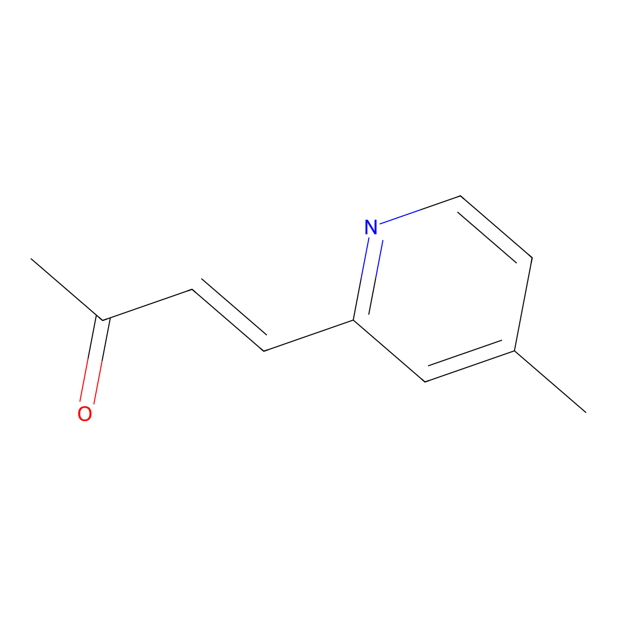 4-(4-Methylpyridin-2-yl)but-3-en-2-one molecular structure, CAS 2229665-80-7