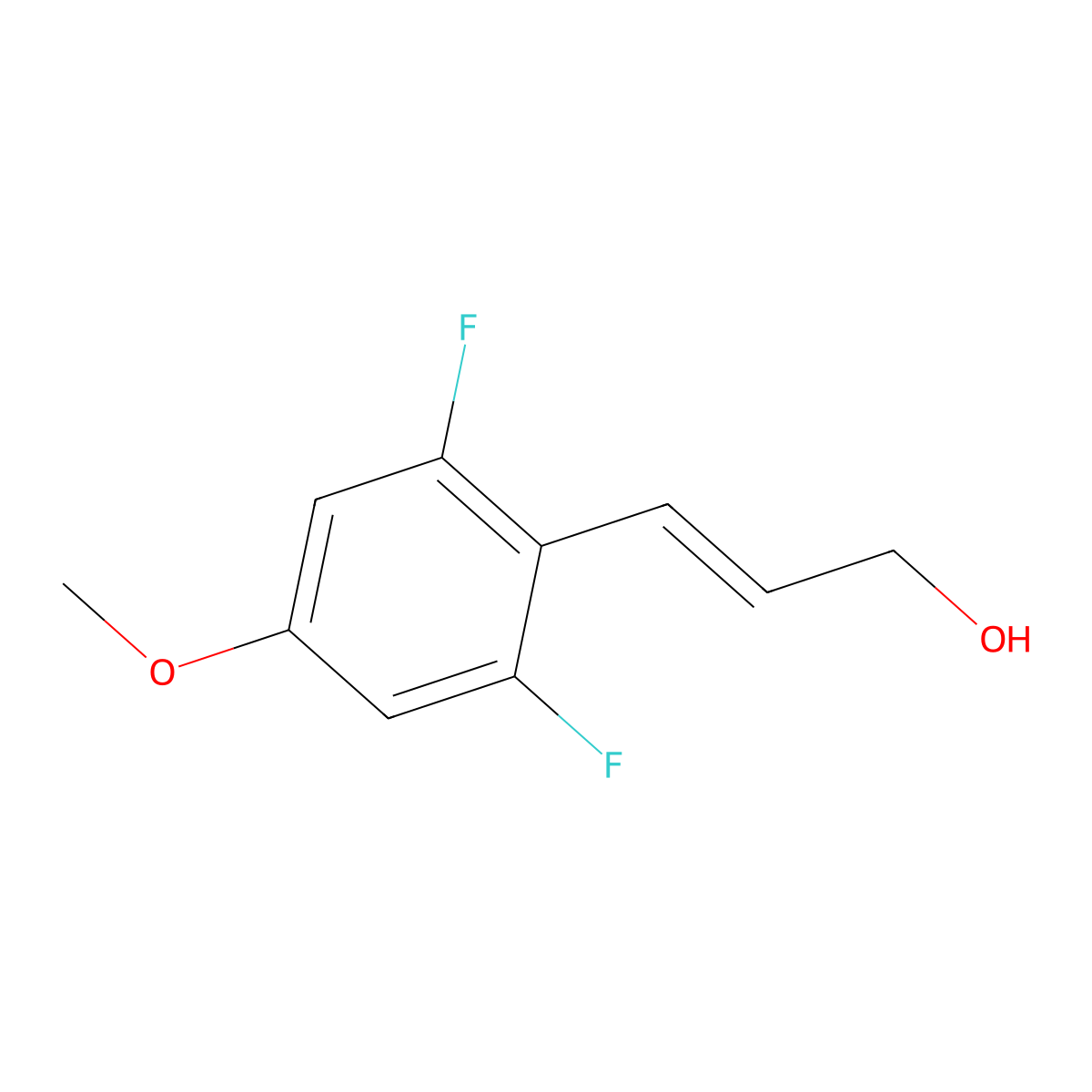3-(2,6-Difluoro-4-methoxyphenyl)prop-2-en-1-ol molecular structure, CAS 2229666-53-7