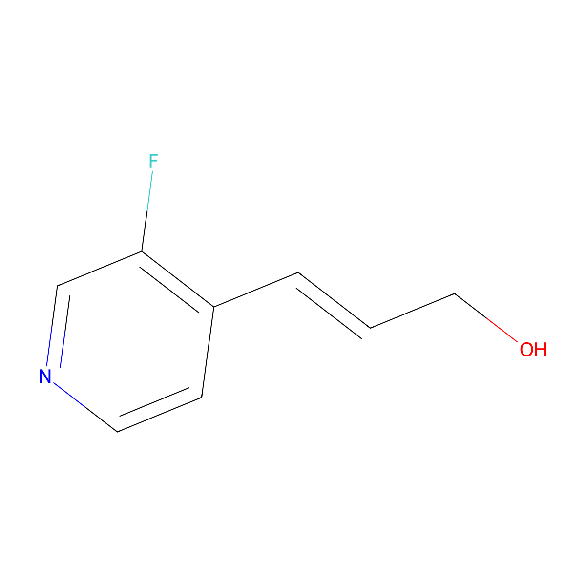 3-(3-Fluoropyridin-4-yl)prop-2-en-1-ol molecular structure, CAS 2229666-54-8