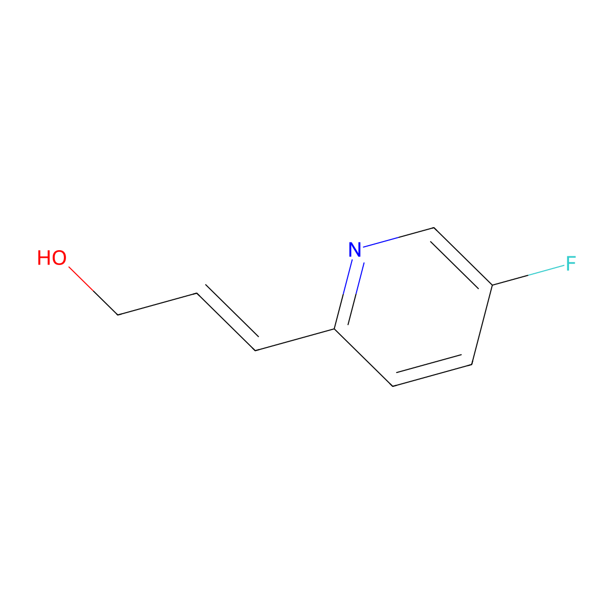 3-(5-Fluoropyridin-2-yl)prop-2-en-1-ol molecular structure, CAS 2229668-02-2
