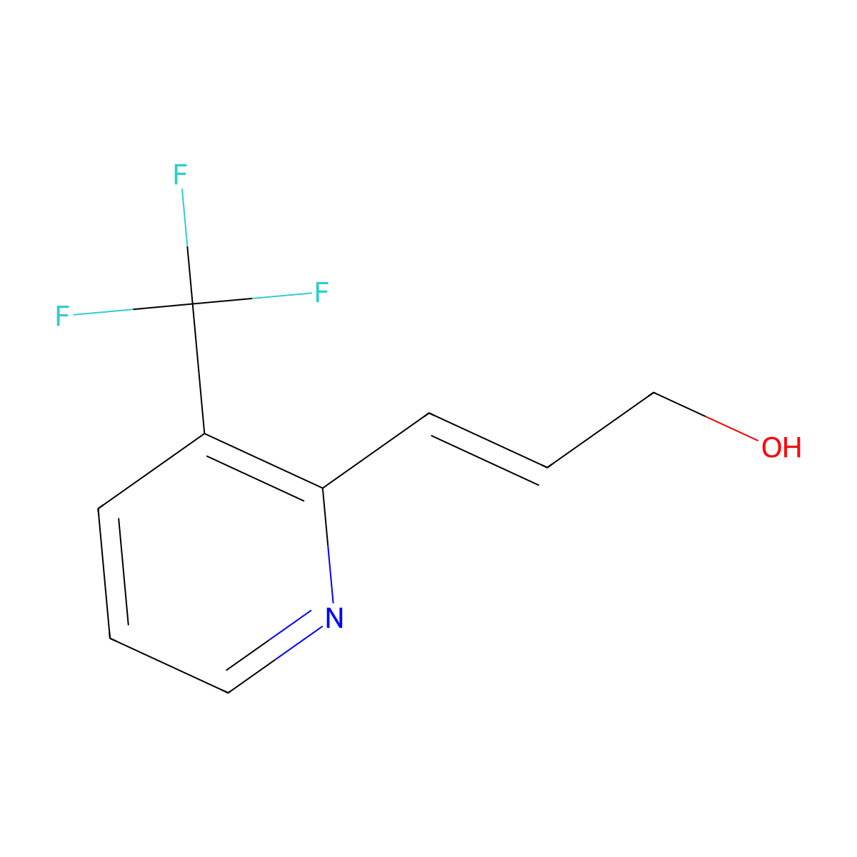 3-[3-(Trifluoromethyl)pyridin-2-yl]prop-2-en-1-ol molecular structure, CAS 2229668-87-3