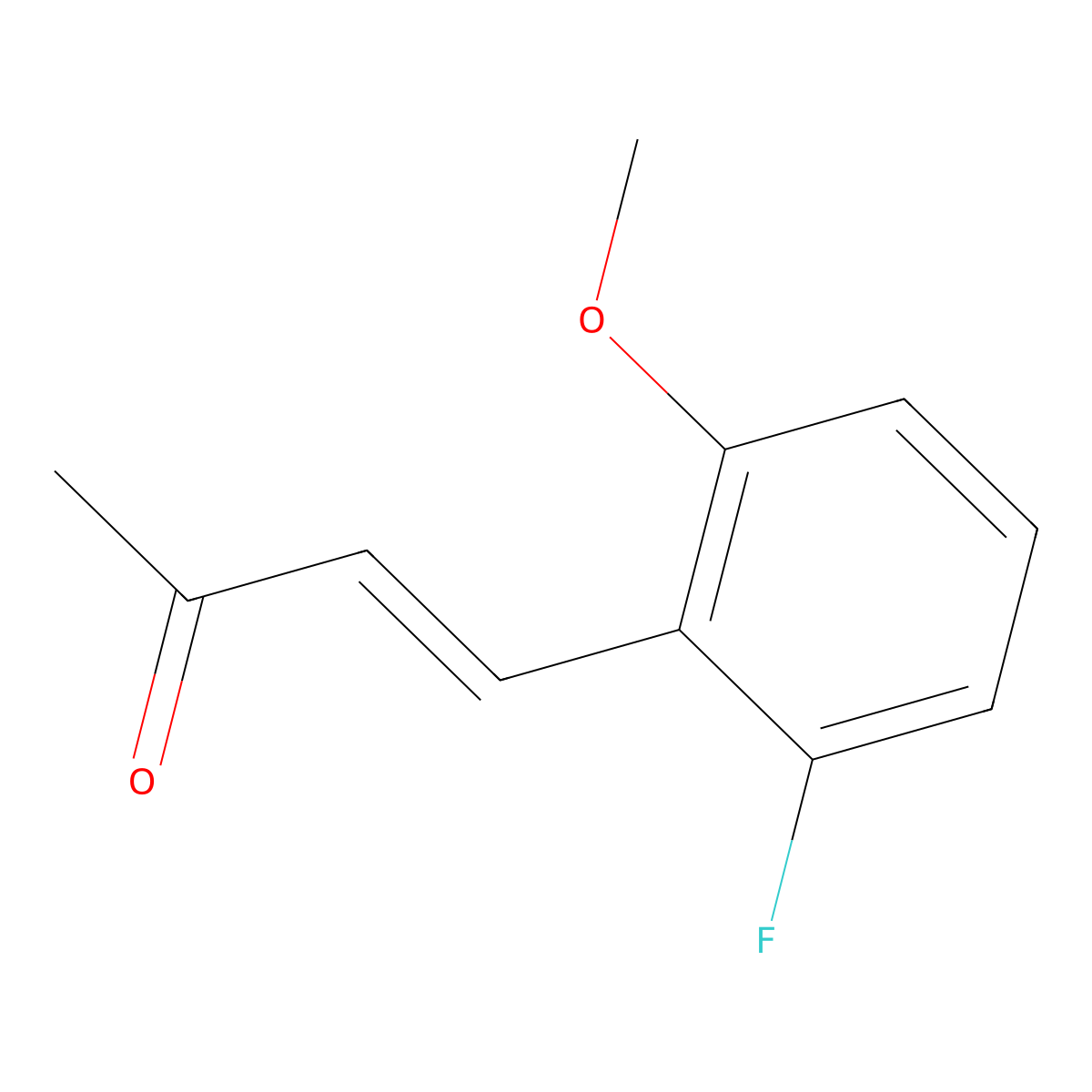 4-(2-Fluoro-6-methoxyphenyl)but-3-en-2-one molecular structure, CAS 2229669-03-6