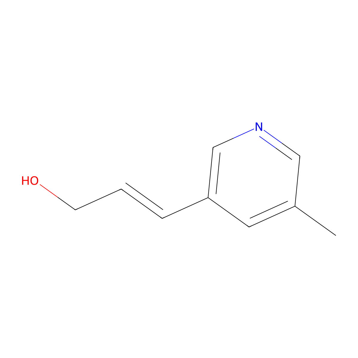 3-(5-Methylpyridin-3-yl)prop-2-en-1-ol molecular structure, CAS 2229669-25-2