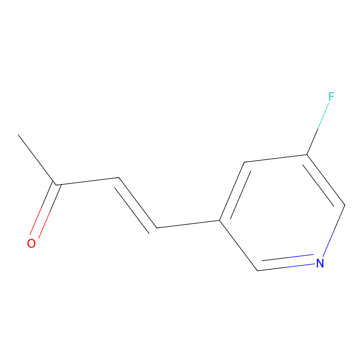 4-(5-Fluoropyridin-3-yl)but-3-en-2-one molecular structure, CAS 2229669-29-6