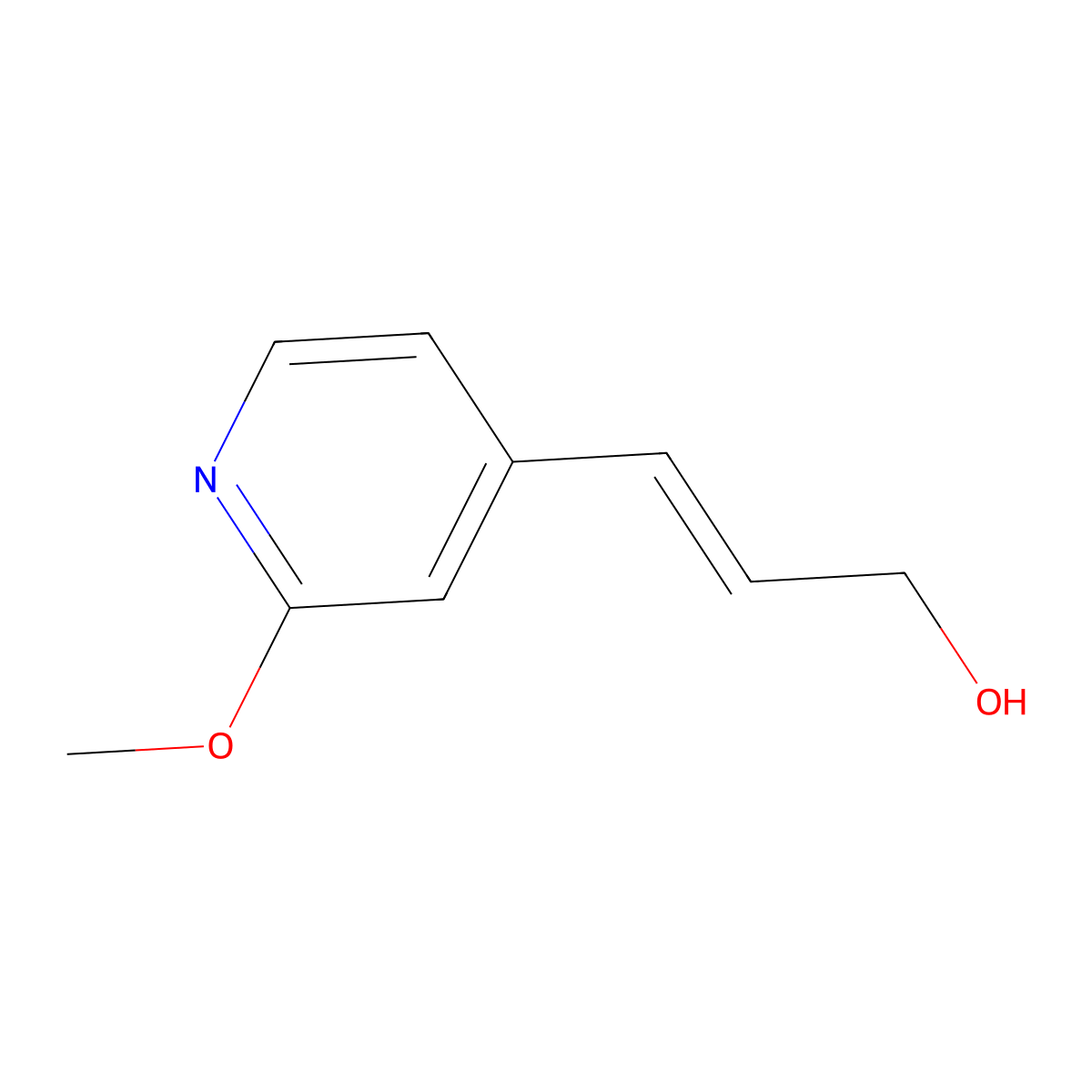 3-(2-Methoxypyridin-4-yl)prop-2-en-1-ol molecular structure, CAS 2229669-32-1