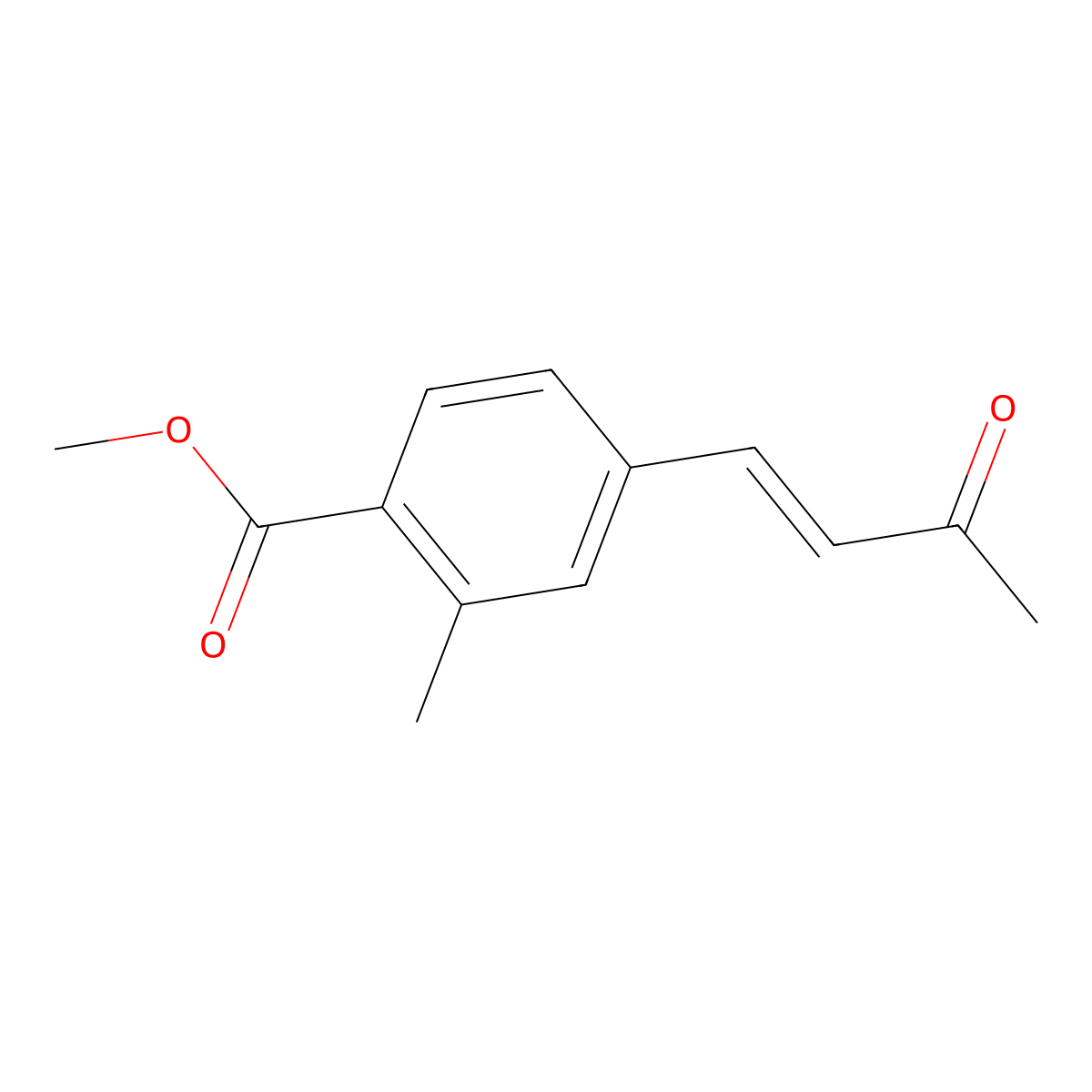 Methyl 2-methyl-4-(3-oxobut-1-en-1-yl)benzoate molecular structure, CAS 2229669-90-1