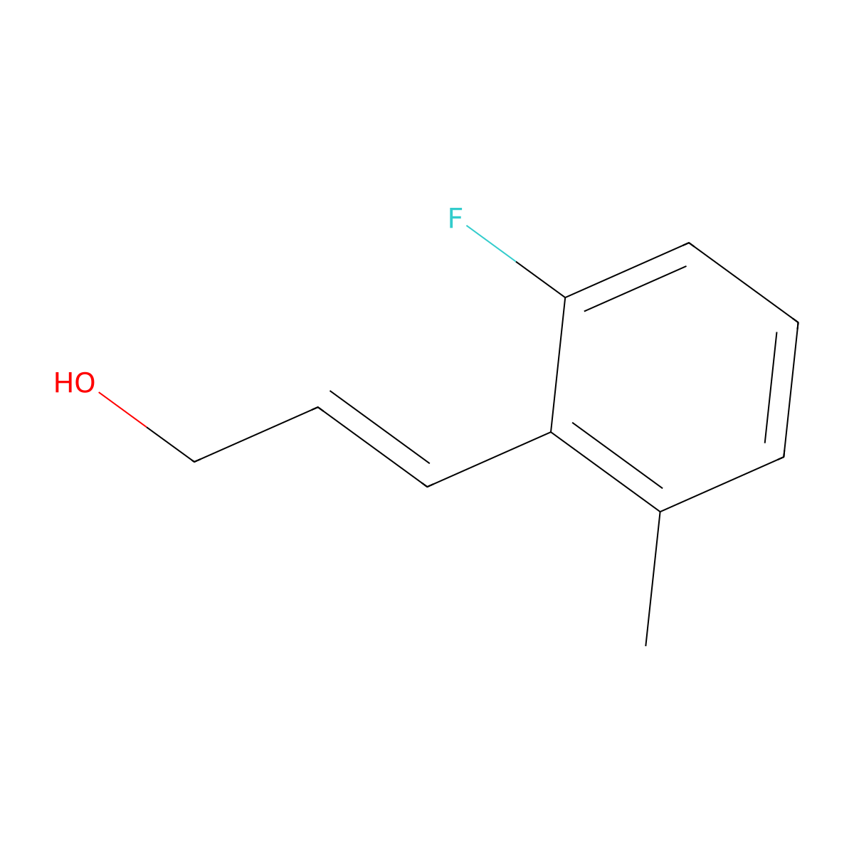 3-(2-Fluoro-6-methylphenyl)prop-2-en-1-ol molecular structure, CAS 2229670-03-3