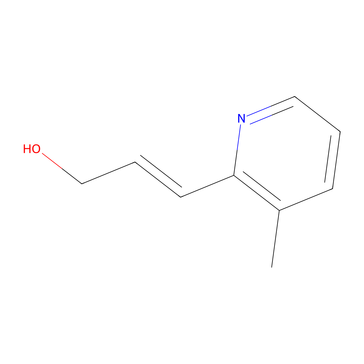 3-(3-Methylpyridin-2-yl)prop-2-en-1-ol molecular structure, CAS 2229670-18-0