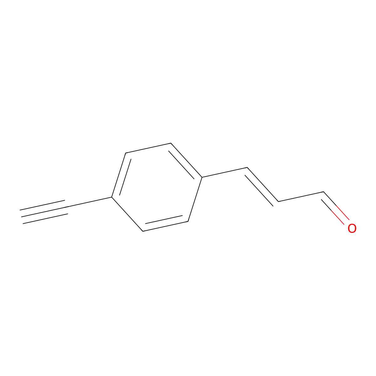 (E)-3-(4-Ethynylphenyl)acrylaldehyde molecular structure, CAS 2229670-34-0
