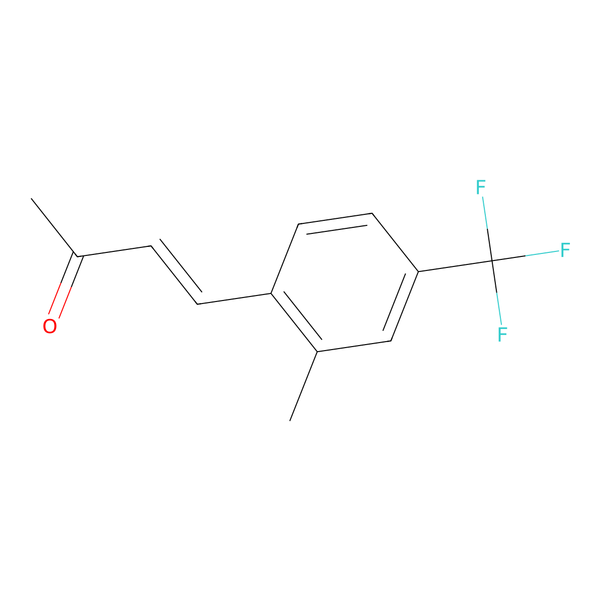 4-[2-Methyl-4-(trifluoromethyl)phenyl]but-3-en-2-one molecular structure, CAS 2229672-14-2