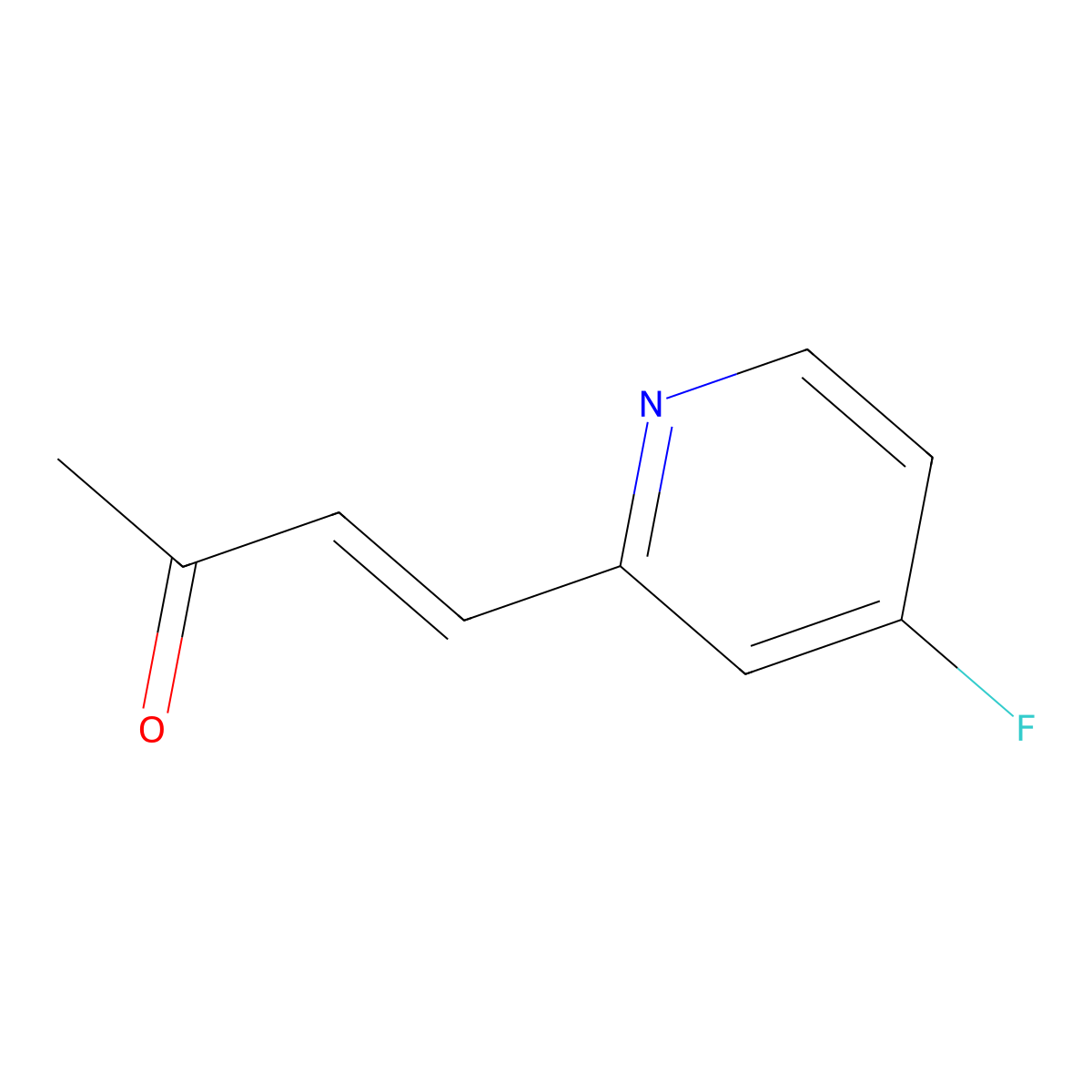 4-(4-Fluoropyridin-2-yl)but-3-en-2-one molecular structure, CAS 2229679-29-0