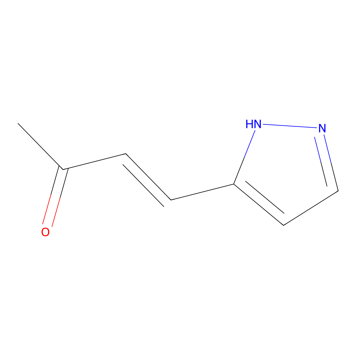 4-(1H-pyrazol-3-yl)but-3-en-2-one molecular structure, CAS 2229680-27-5