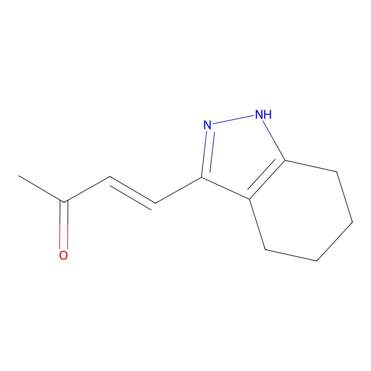 4-(4,5,6,7-tetrahydro-1H-indazol-3-yl)but-3-en-2-one molecular structure, CAS 2229680-35-5
