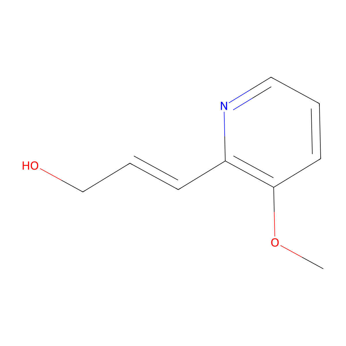 3-(3-Methoxypyridin-2-yl)prop-2-en-1-ol molecular structure, CAS 2229680-45-7