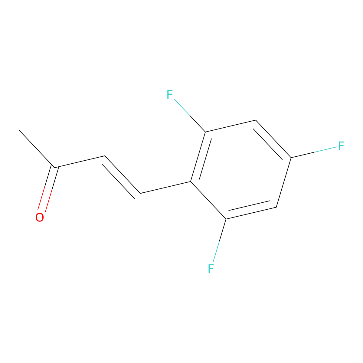 4-(2,4,6-Trifluorophenyl)but-3-en-2-one molecular structure, CAS 2229680-76-4