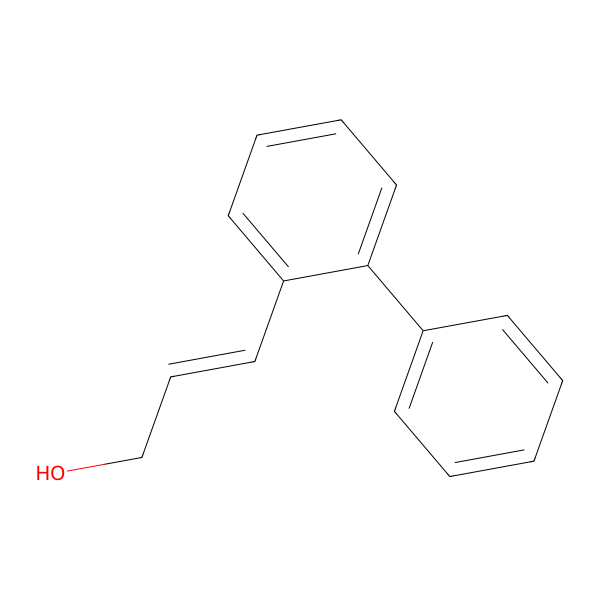 3-(2-Phenylphenyl)prop-2-en-1-ol molecular structure, CAS 2229680-87-7