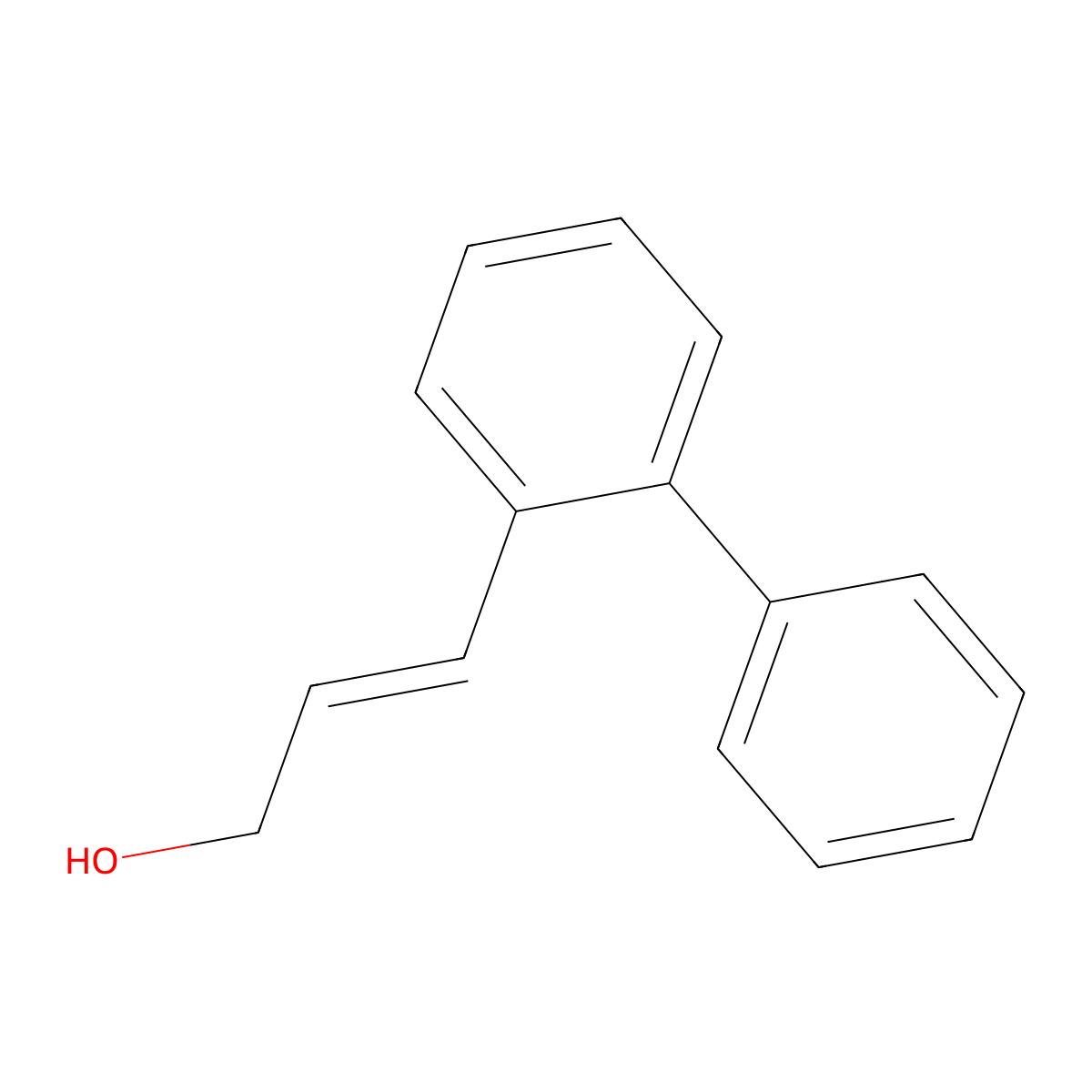 3-(2-Phenylphenyl)prop-2-en-1-ol molecular structure, CAS 2229680-87-7