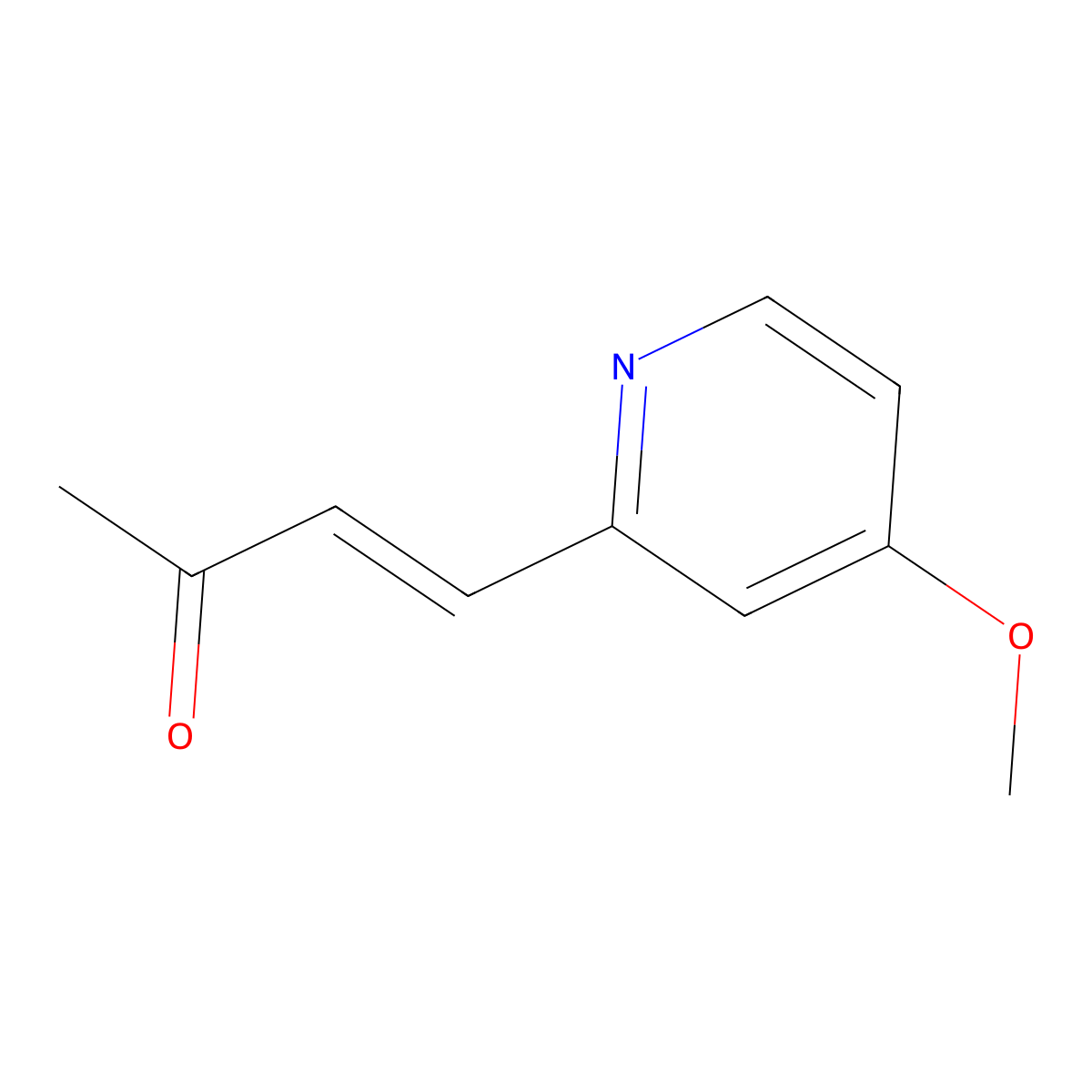 4-(4-Methoxypyridin-2-yl)but-3-en-2-one molecular structure, CAS 2229681-06-3