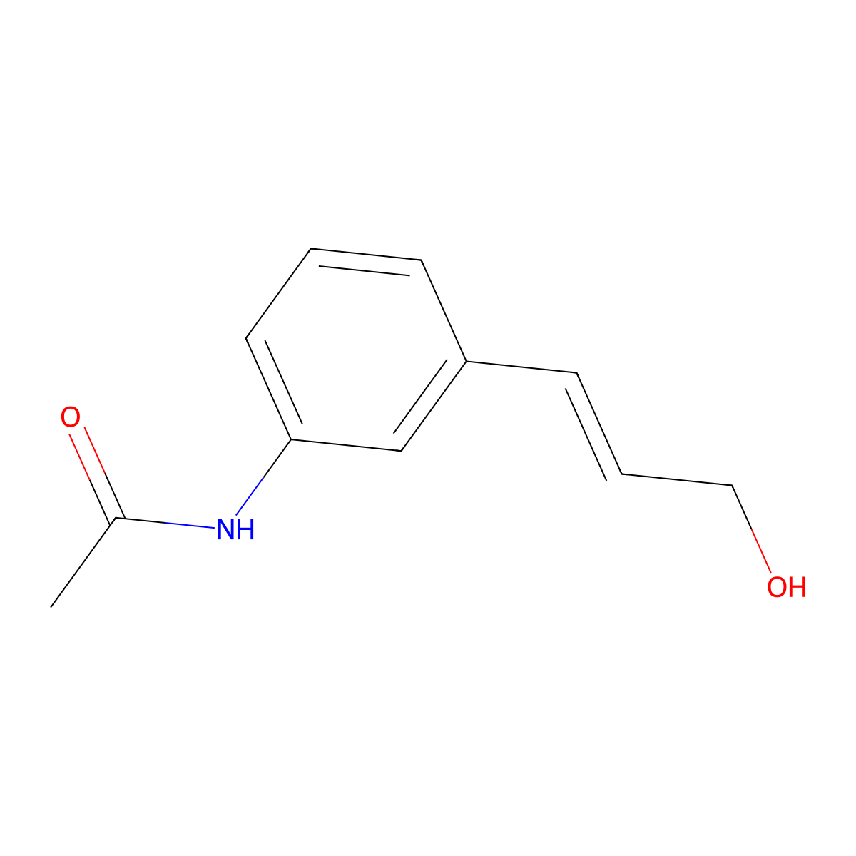N-[3-(3-hydroxyprop-1-en-1-yl)phenyl]acetamide molecular structure, CAS 2229681-08-5