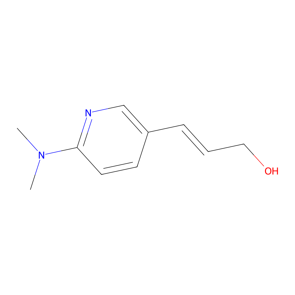 3-[6-(Dimethylamino)pyridin-3-yl]prop-2-en-1-ol molecular structure, CAS 2229682-48-6