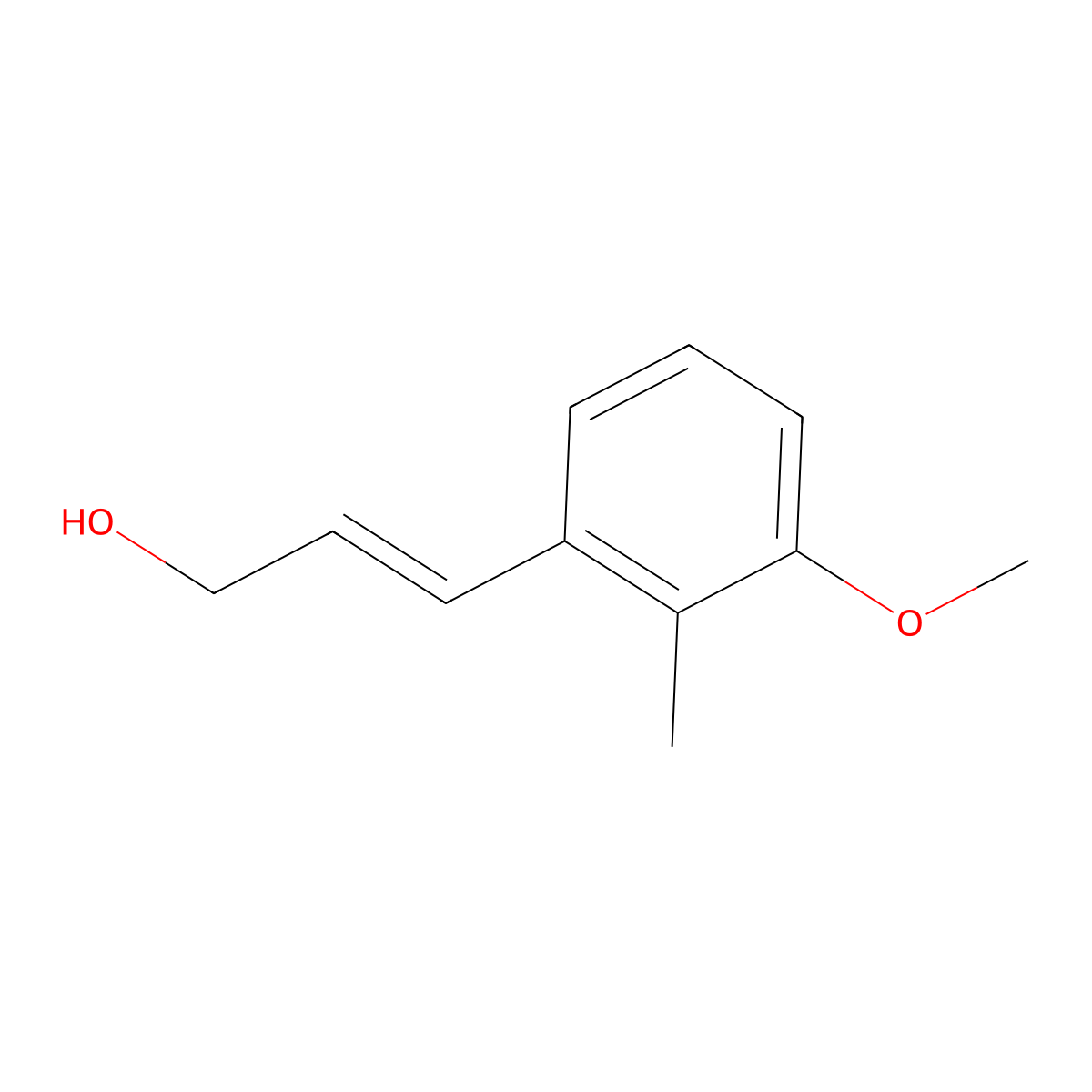3-(3-Methoxy-2-methylphenyl)prop-2-en-1-ol molecular structure, CAS 2229683-82-1