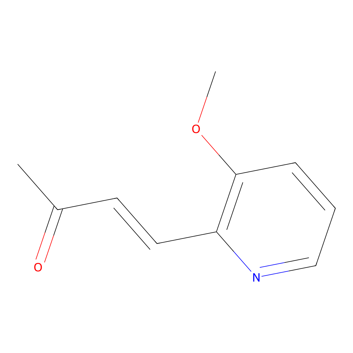 4-(3-Methoxypyridin-2-yl)but-3-en-2-one molecular structure, CAS 2229687-50-5