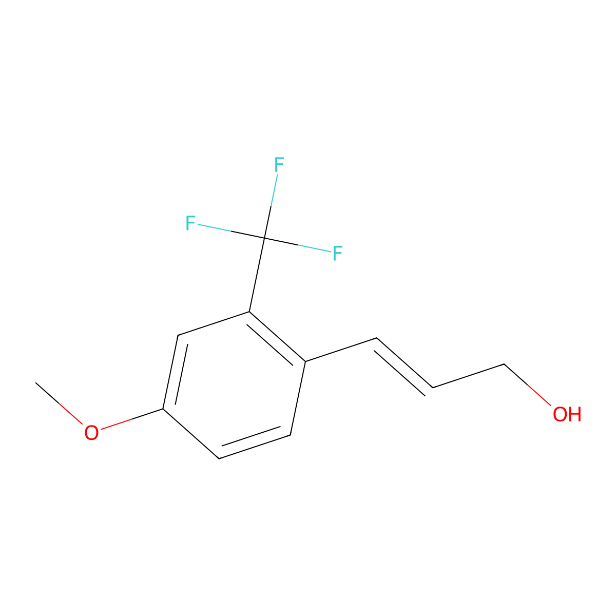 3-[4-Methoxy-2-(trifluoromethyl)phenyl]prop-2-en-1-ol molecular structure, CAS 2229687-65-2
