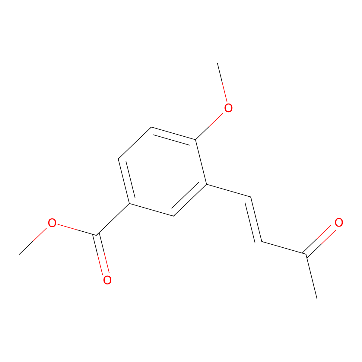 Methyl 4-methoxy-3-(3-oxobut-1-en-1-yl)benzoate molecular structure, CAS 2229687-79-8