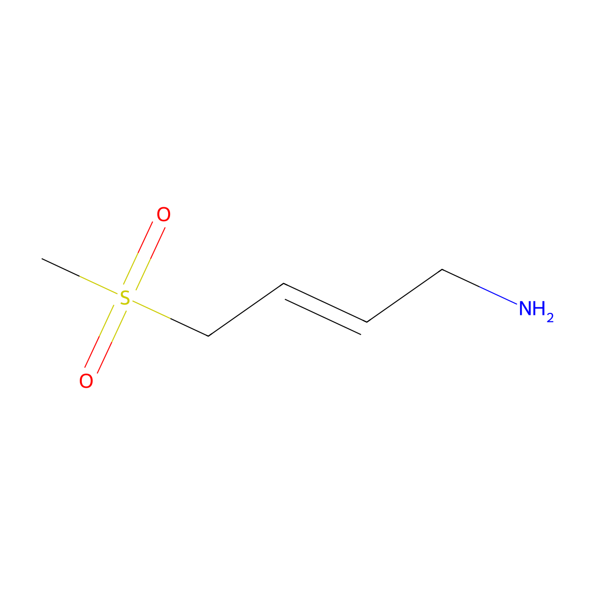 4-Methanesulfonylbut-2-en-1-amine molecular structure, CAS 2229688-38-2