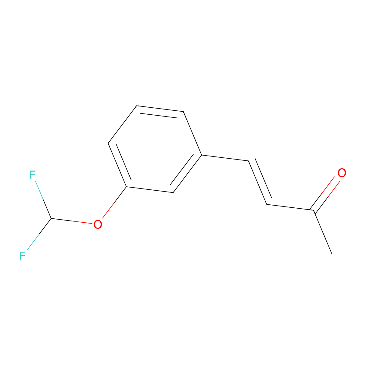 4-[3-(Difluoromethoxy)phenyl]but-3-en-2-one molecular structure, CAS 2229688-48-4
