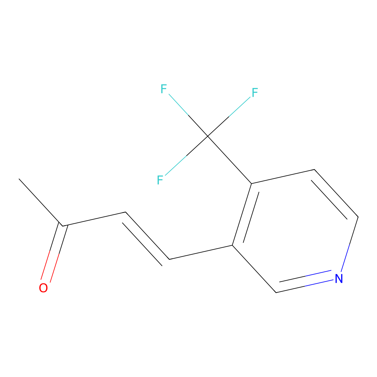4-[4-(Trifluoromethyl)pyridin-3-yl]but-3-en-2-one molecular structure, CAS 2229690-09-7